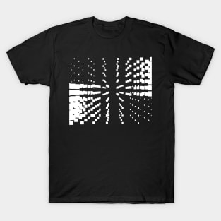 Galaxy geometric black and white T-Shirt